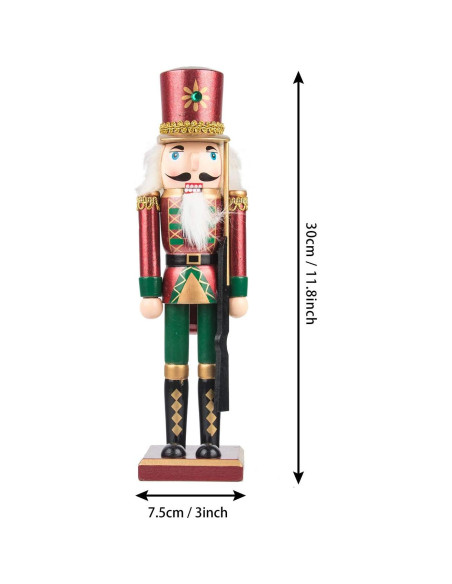 Conjunto de Cascanueces de Madera KI Store 4 Piezas 30 cm