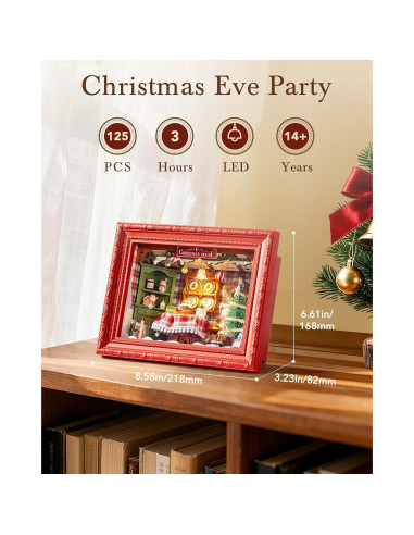 Kit de Casa en Miniatura Rolife 3D con LED - 22.5x10x16.8 cm