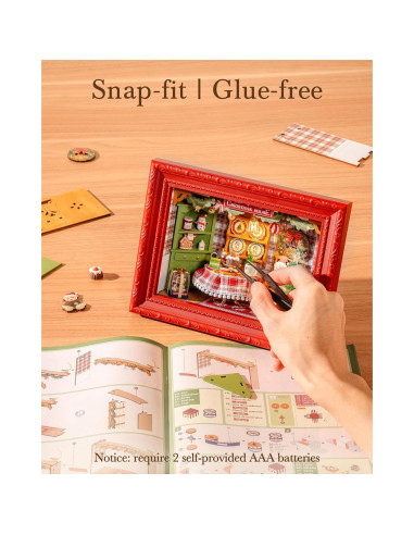 Kit de Casa en Miniatura Rolife 3D con LED - 22.5x10x16.8 cm