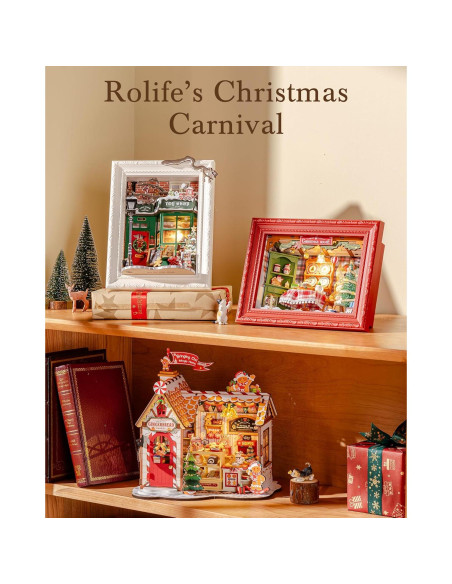 Kit de Casa en Miniatura Rolife 3D con LED - 22.5x10x16.8 cm