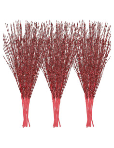 Ramas Decorativas Brillantes Sea Team 24 Piezas 42 cm Rojo