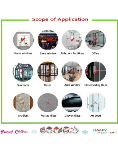 Adhesivos de Ventana de Copos de Nieve Afmivs 321pcs Decoración Navidad