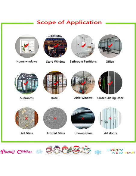 Adhesivos de Ventana de Copos de Nieve Afmivs 321pcs Decoración Navidad