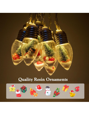 Luces de Cuerda de Bombillas YOLIGHT 1.98m 10 LED Navidad