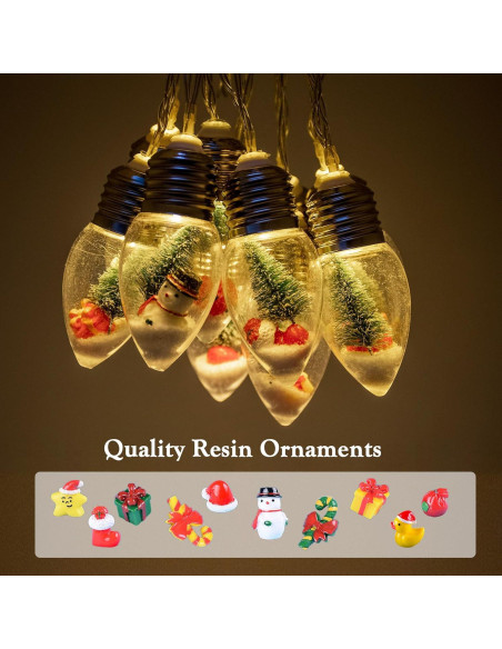 Luces de Cuerda de Bombillas YOLIGHT 1.98m 10 LED Navidad