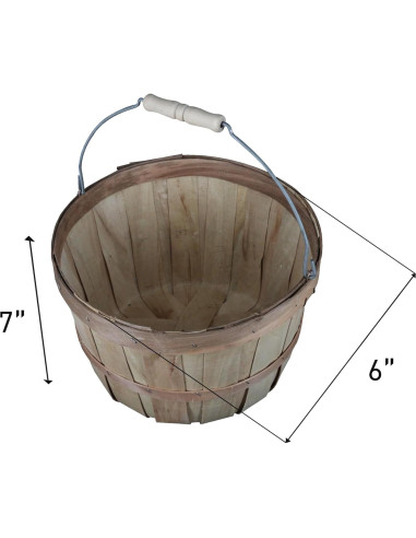 Cesta de Madera SSWBasics - Juego de 3 - 28 cm Diámetro