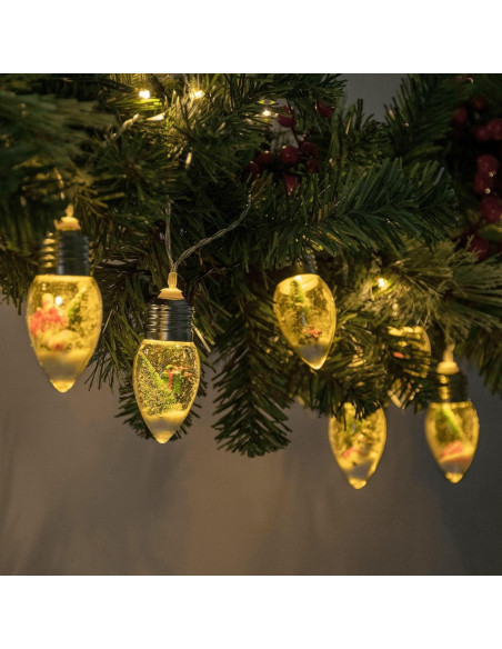 Luces de Cuerda de Bombillas YOLIGHT 1.98m 10 LED Navidad