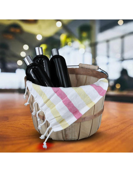 Cesta de Madera SSWBasics - Juego de 3 - 28 cm Diámetro