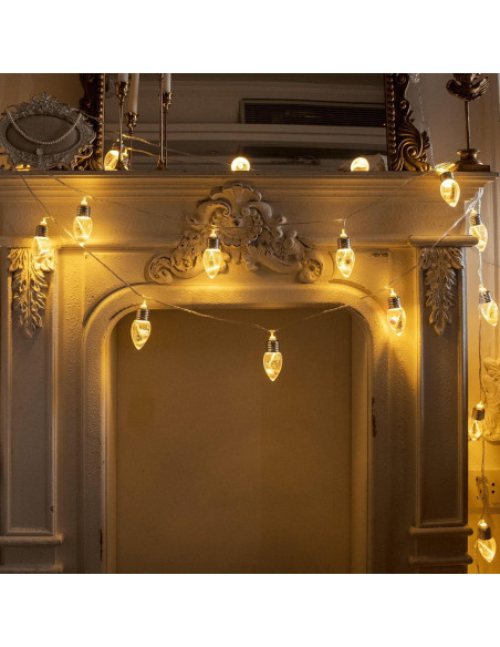 Luces de Cuerda de Bombillas YOLIGHT 1.98m 10 LED Navidad