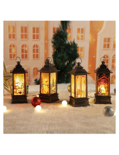 Lámparas Decorativas Navideñas LED JEDAWN 4 PCS 2.54 cm