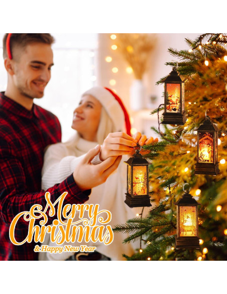 Lámparas Decorativas Navideñas LED JEDAWN 4 PCS 2.54 cm