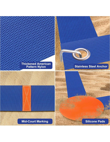 Conjunto de Línea de Cancha de Voleibol de Playa Enjoyard 16x8m