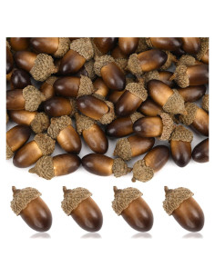 80 Bellotas Artificiales JULBEAR para Decoración Otoñal