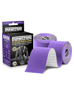 Cinta de Kinesiología Hampton Adams 2-Pack Púrpura
