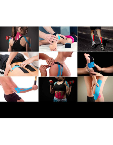 Cinta de Kinesiología Hampton Adams 2-Pack Púrpura