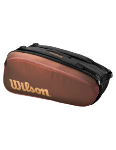 Bolsa de Raquetas de Tenis Wilson Pro Staff V14 - Marrón, 9 Raquetas