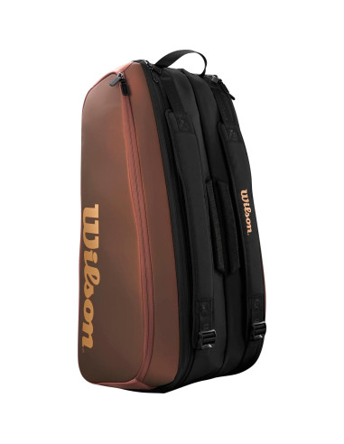 Bolsa de Raquetas de Tenis Wilson Pro Staff V14 - Marrón, 9 Raquetas