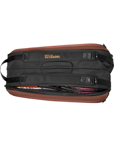 Bolsa de Raquetas de Tenis Wilson Pro Staff V14 - Marrón, 9 Raquetas