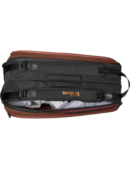 Bolsa de Raquetas de Tenis Wilson Pro Staff V14 - Marrón, 9 Raquetas