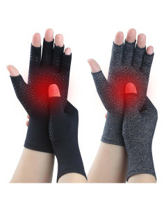 Guantes de Compresión Kecartu para Artritis - 2 Pares
