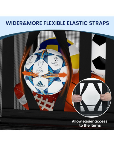 Carro de Almacenamiento de Pelotas Storenization STNBSC 54x54x69cm