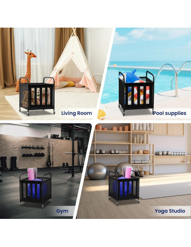 Carro de Almacenamiento de Pelotas Storenization STNBSC 54x54x69cm