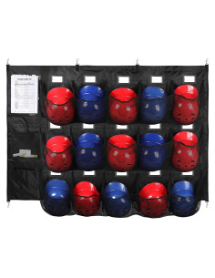 Organizador de Dugout NVAAV para 15 Cascos y Guantes