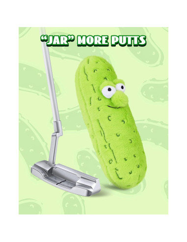 Cubierta de Putter Dientes Grandes Verde para Cuchilla y Mallet