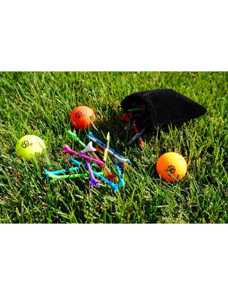 Set de 50 Tees de Golf Zero Friction Tour con Bolsa de Regalo