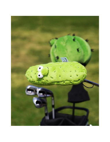 Cubierta de Putter Dientes Grandes Verde para Cuchilla y Mallet