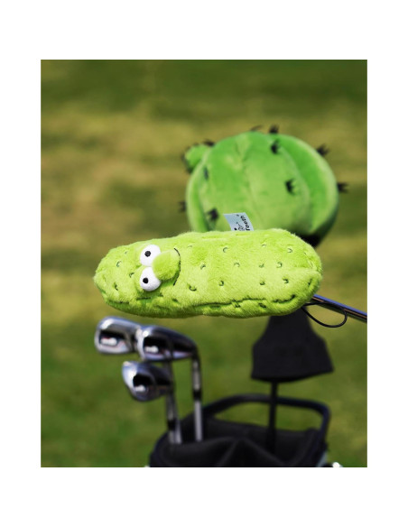 Cubierta de Putter Dientes Grandes Verde para Cuchilla y Mallet