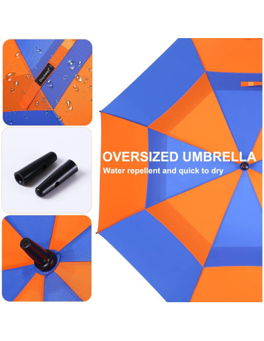 Paraguas de Golf DOUBWELL 137 cm Automático a Prueba de Viento