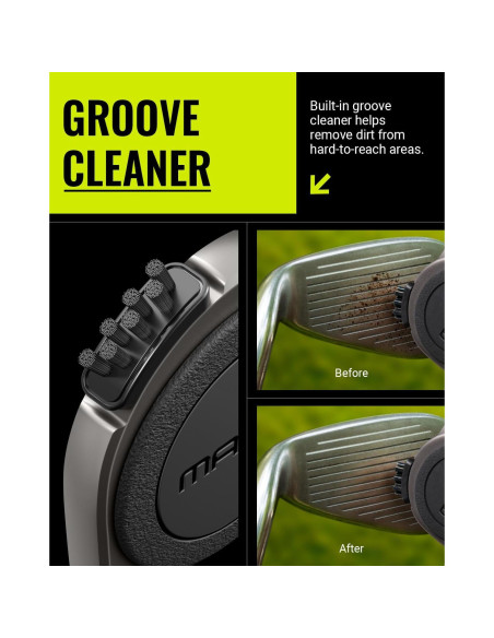 Toalla de Golf Magnética Spigen Microfibra Negra 50x50cm