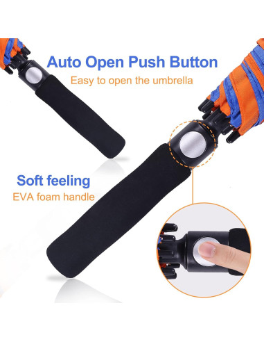 Paraguas de Golf DOUBWELL 137 cm Automático a Prueba de Viento