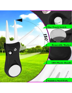 Herramienta de Divot de Golf Plegable BENACES con Marcador Magnético 2