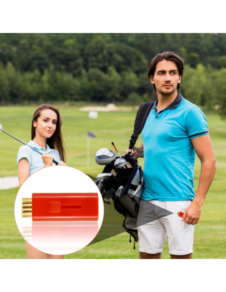 Cepillo Limpiador de Palos de Golf Lyehip Doble Cara Multicolor