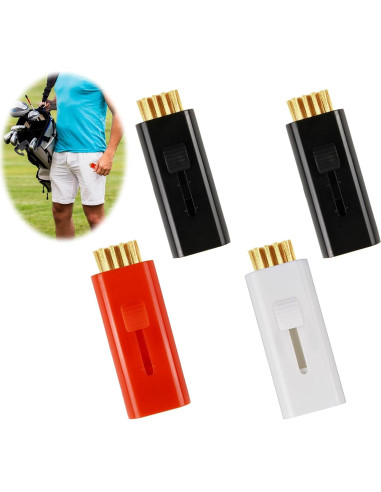 Cepillo Limpiador de Palos de Golf Lyehip Doble Cara Multicolor