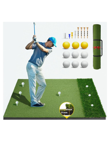 Alfombra de Golf Newmkr 5x4ft con Césped Sintético 31mm