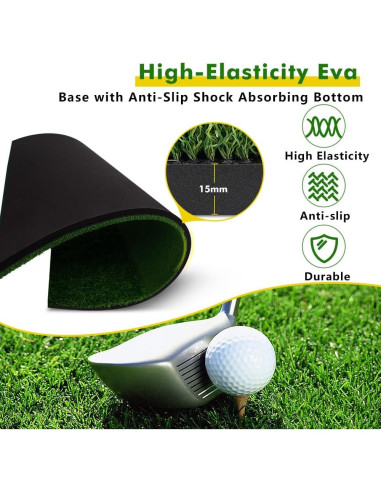 Alfombra de Golf Newmkr 5x4ft con Césped Sintético 31mm