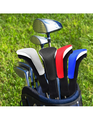 Cubierta de Cabeza de Putter Híbrido Craftsman Golf Gris 4 Pzas