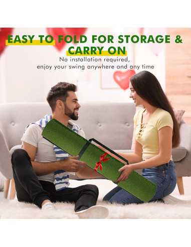 Alfombra de Golf Newmkr 5x4ft con Césped Sintético 31mm