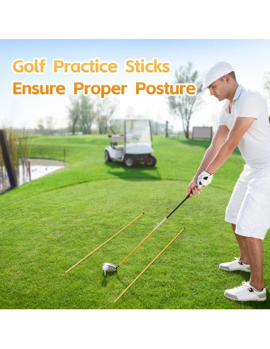 Palos de Alineación de Golf Dittoven 3 Piezas 147 cm Ajustables