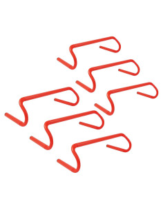 6 Vallas de Entrenamiento de Agilidad YEXEXINM 15.24 cm Naranja