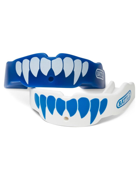 Battle Fangs Protectores Bucales 2-Pack para Fútbol y Hockey