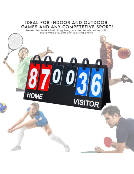 Tablero de Puntuación Portátil Upstreet - Multi-Deporte 99 Puntos