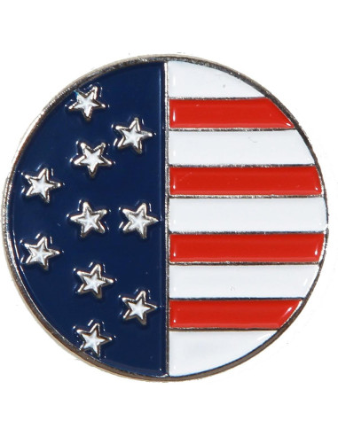 Marcador de Pelota de Golf FunMarkers con Bandera Americana