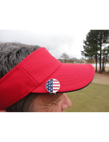 Marcador de Pelota de Golf FunMarkers con Bandera Americana