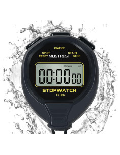 Cronómetro Digital MOSTRUST Impermeable 1 Vuelta Silencioso