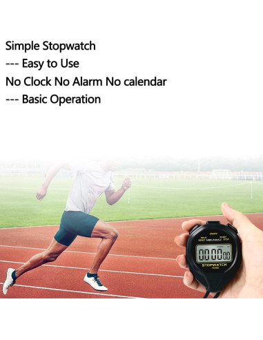 Cronómetro Digital MOSTRUST Impermeable 1 Vuelta Silencioso