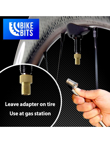 Adaptador de Válvula Presta a Schrader Bike Bits - 4 Piezas